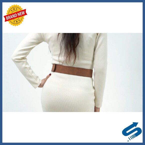 Wide Suede Belt with Gold Buckle, Adjustable, 1.89\
